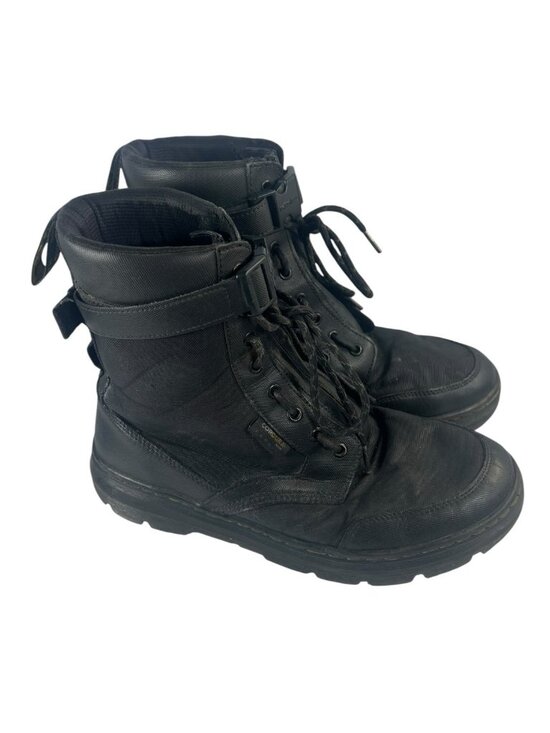 Dr . Martens Men Combs Tech Black Textile Lace-Up Buckle Cordura Boot Size 9 main image 7